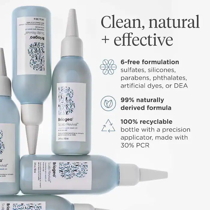 BRIOGEO Scalp Revival™ Rosemary Pre-Wash Scalp and Hair Oil 3.4 fl oz