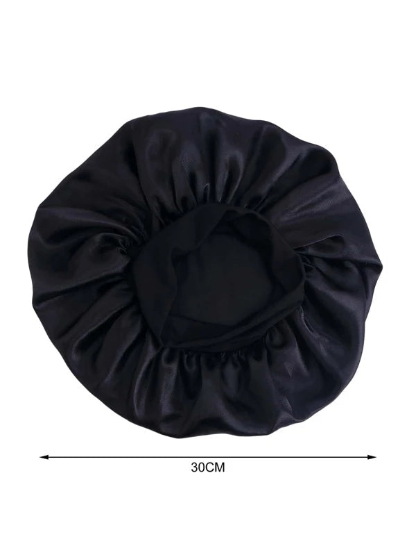 Satin Lined Sleep Cap Bonnet. Stays On All Night Wrap