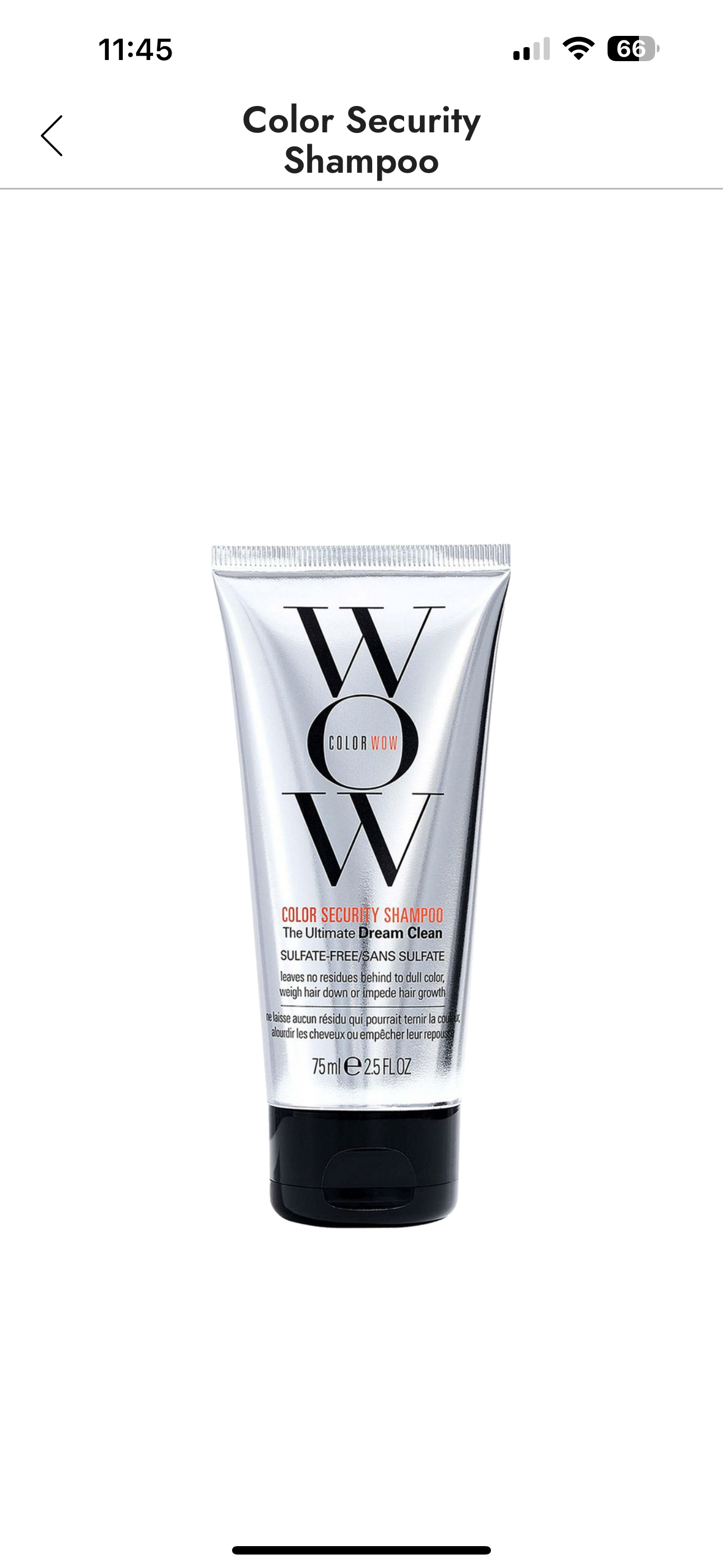 COLOR WOW Color Security Shampoo 2.5 fl oz Mini