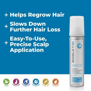 BOSLEY MD Men’s Hair Regrowth Foam - 5% Minoxidil 2.11 oz