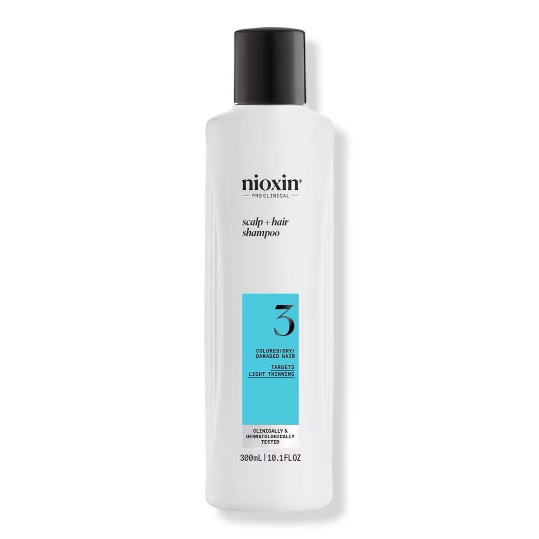 NIOXIN System 3 a Shampoo Scalp + Hair Thickening for dry, damaged, colored hair with light thinning 10.1fl oz fl oz