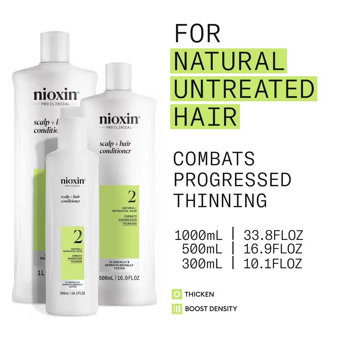 NIOXIN System 2 Conditioner Scalp + Hair Thickening 33.9 fl oz