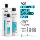 NIOXIN System 3 a Shampoo Scalp + Hair Thickening for dry, damaged, colored hair with light thinning 33.8 fl oz/ 1 L