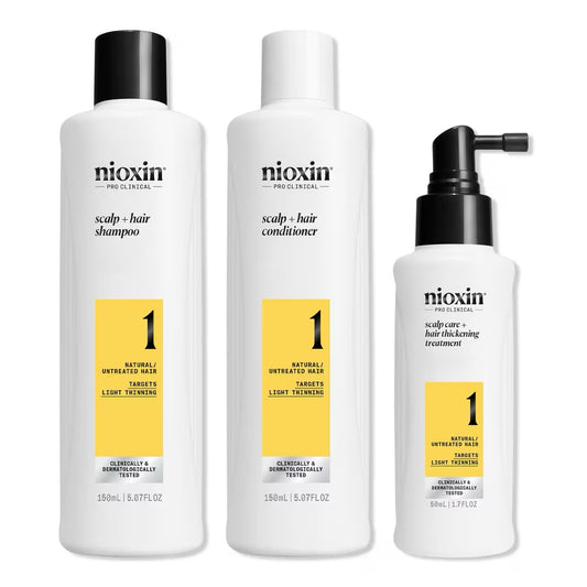 NIOXIN System 1 a Kit for natural, untreated hair with light thinning Trial size