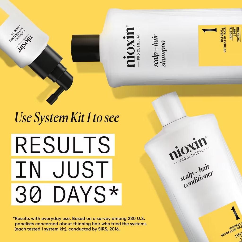 NIOXIN System 1 a Kit for natural, untreated hair with light thinning Trial size