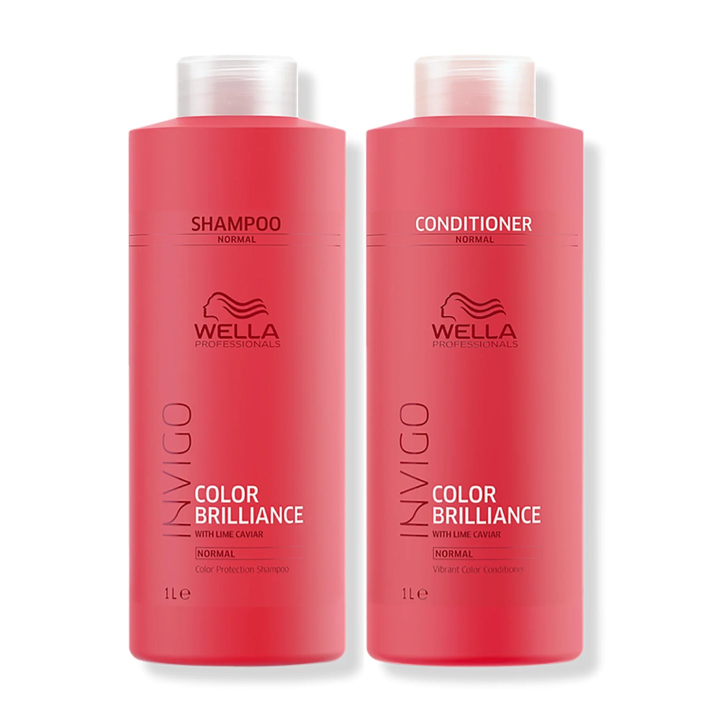 WELLA Invigo Brilliance Shampoo and Conditioner - Normal Colored Hair 33.8 fl oz/ Liter Duo