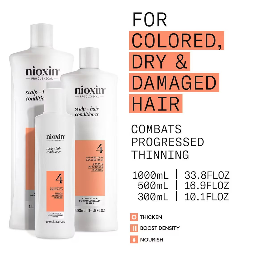NIOXIN System 4 Conditioner Scalp + Hair Thickening 10.1 fl oz