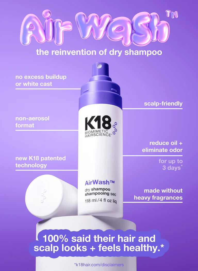 K18 Airwash dry shampoo 118 ml/ 4 fl oz