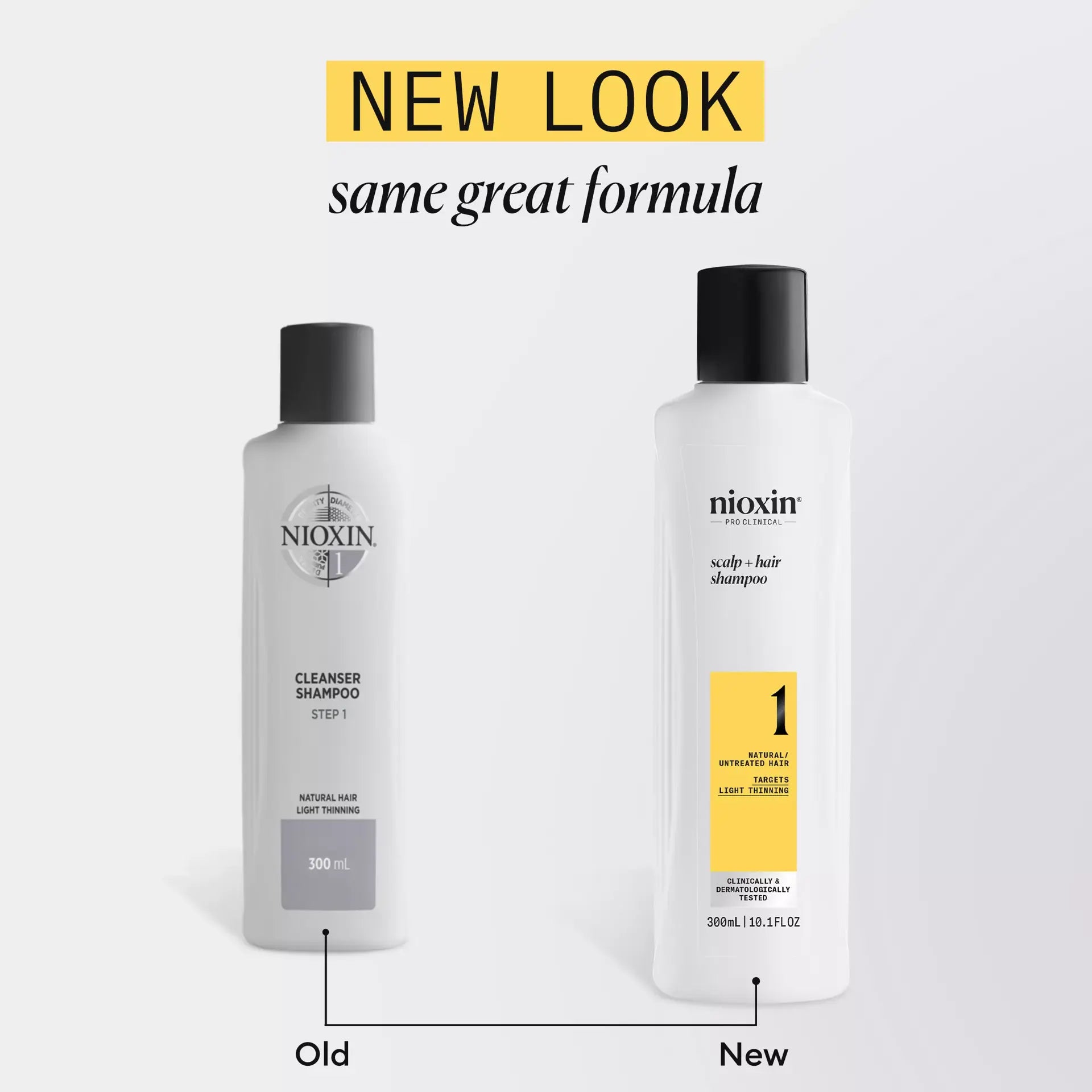 NIOXIN System 1 Shampoo and Conditioner for natural, untreated hair with light thinning 33.8 fl oz/ 1 L