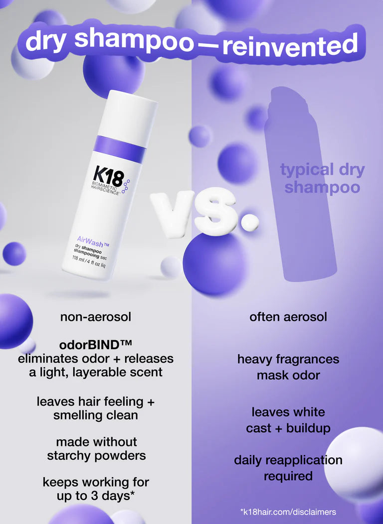 K18 Airwash dry shampoo 118 ml/ 4 fl oz